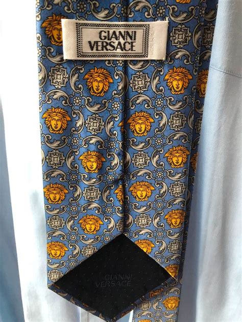 versace krawatte blau|Barocco Jacquard.